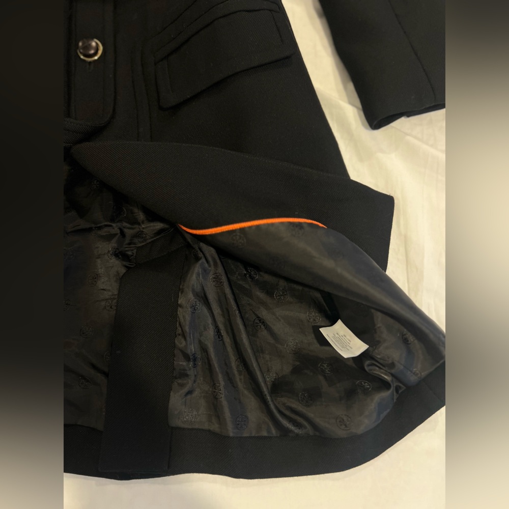 Y2K Tory BURCH Wool Pea Coat good overall condition show a little wear. - Picture 10 of 16